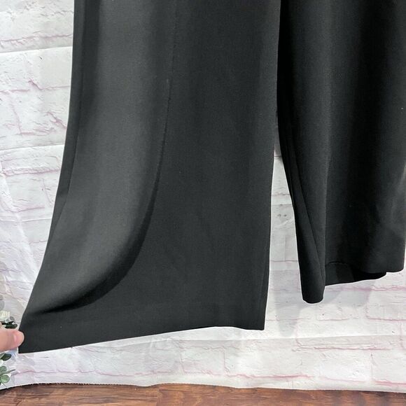 Madewell Womens Size 12 Apron Bow Back Jumpsuit Wide Leg Black Relaxed Fit - Picture 8 of 15